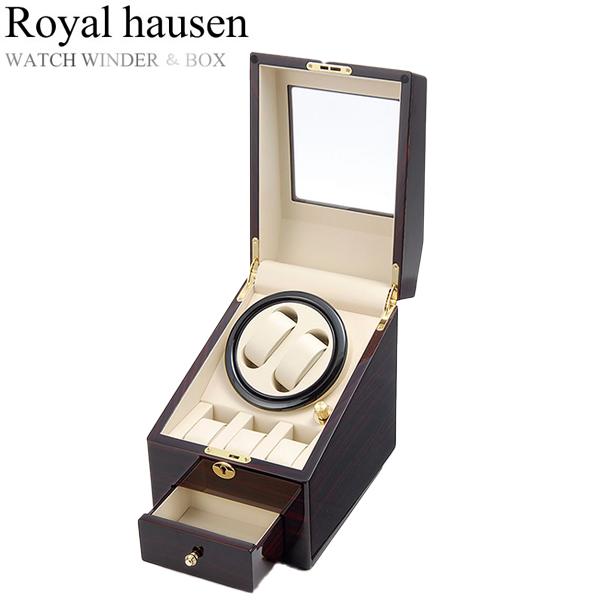 Royal hausen ロイヤルハウゼン 時計ワインダー 自動巻き ワインディングマシーン マブチ...
