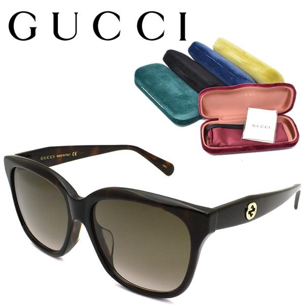 GUCCI サングラス メンズ レディース ブランド UVカット ブラウン GG0800SA-003...