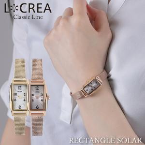LCREA（ルクレア） 腕時計 レディース ソーラー 日本製 革ベルト