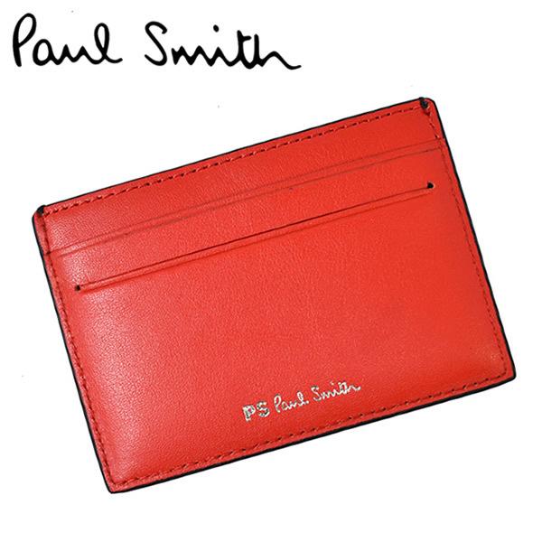 PAUL SMITH ポールスミス 定期入れ カードケース パスケース メンズ 牛革 レザー m2a...