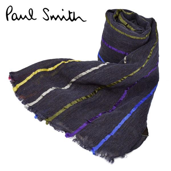 PAUL SMITH ポールスミス マフラー ストール メンズ シルク混 ブランド プレゼント m2...