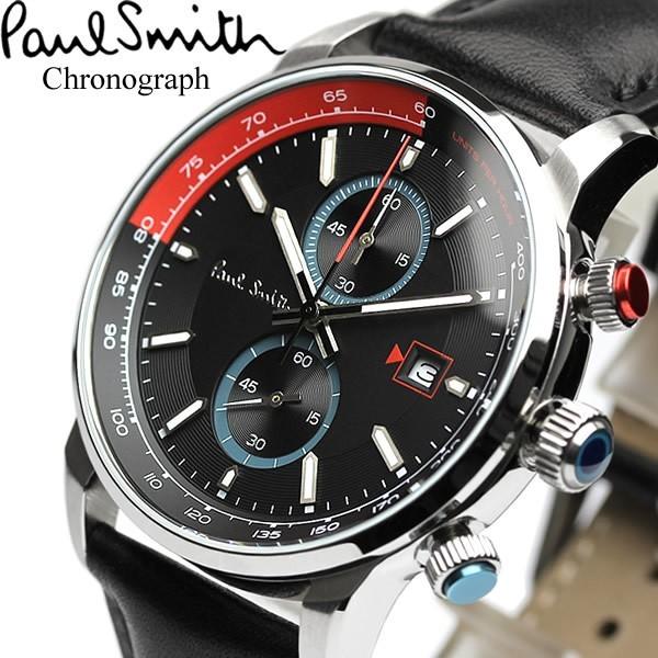 Paul Smith 腕時計 メンズ クロノグラフ 革ベルト レザー ブランド PS0110019 ...
