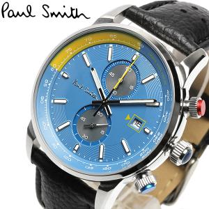 ポールスミス Paul Smith 腕時計 メンズ クロノグラフ 革ベルト 本革レザーベルト クラシ...