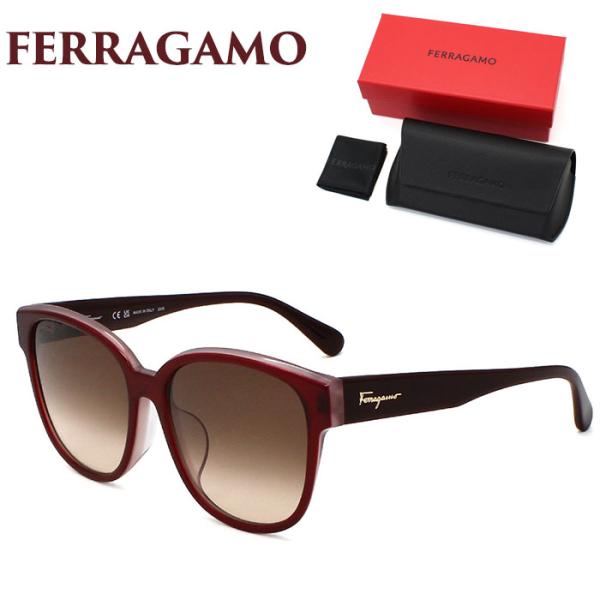 Ferragamo フェラガモ サングラス レディース UVカット アジアンフィット ウェリントン ...