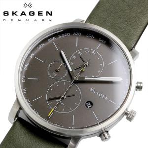 スカーゲン SKAGEN HAGEN WORLD TIME ハーゲン メンズ クオーツ 腕時計 5気圧防水 ステンレス レザーベルト アラーム 日付カレンダー SKW6298｜cameron