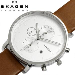 スカーゲン SKAGEN ハーゲンワールドタイム メンズ 腕時計 クオーツ 5気圧防水 カレンダー GMT機能 スモールセコンド ステンレス レザー SKW6299｜cameron