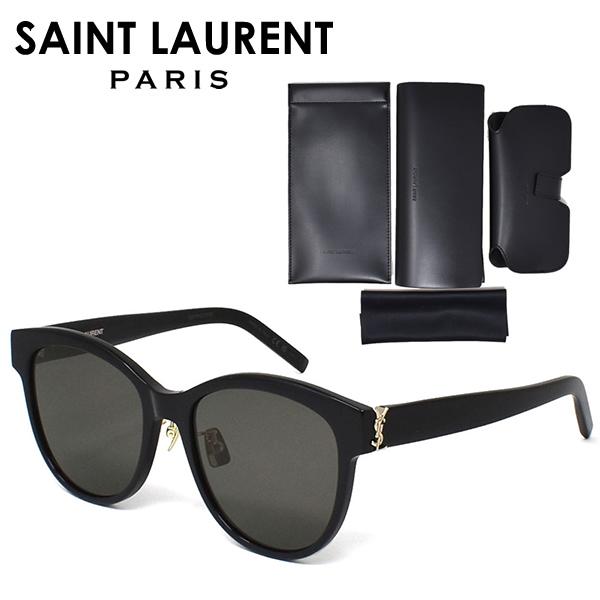 サンローラン サングラス ウェリントン UVカット ユニセックス SAINT LAURENT ブラッ...
