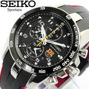 セイコー SEIKO 腕時計 スポーチュラ　FCバルセロナ メンズ クロノグラフ　SNAE93P1｜cameron