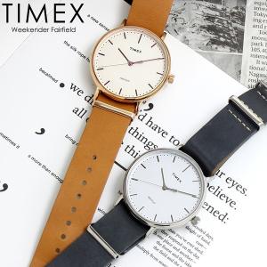 TIMEX タイメックス 腕時計 メンズ レディース フェアフィールド クラシック 革ベルト レザー 41mm｜cameron