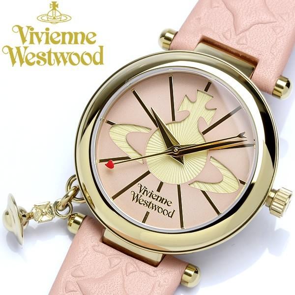 Vivienne Westwood 腕時計 レディース 本革レザー オーブチャーム付き VV006P...