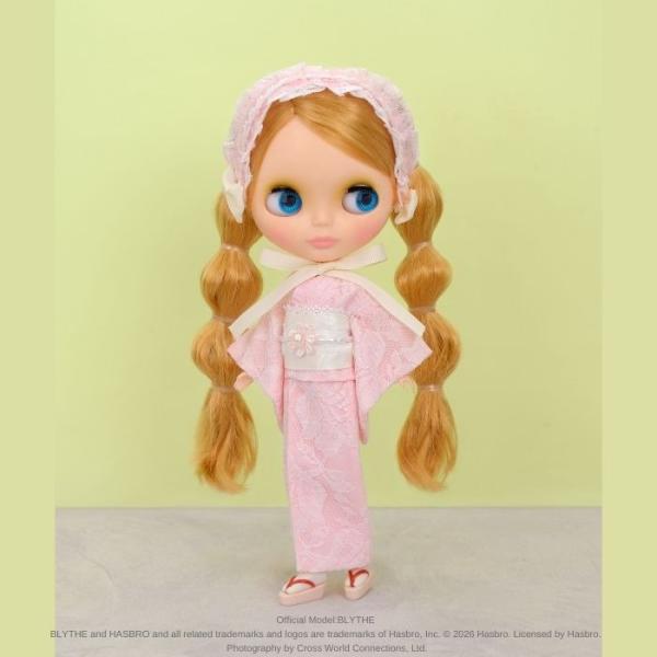 Dear Darling fashion for dolls「レース着物セット(22cm)」　ピンク...
