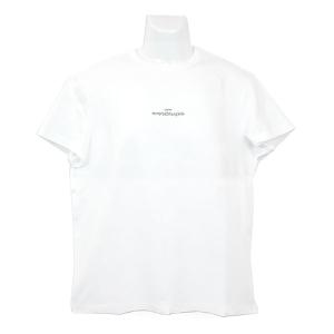 メゾンマルジェラ Tシャツ Maison Margiela ディストーテッド ロゴTシャツ S30GC0701 S22816 994 ホワイト サイズ48｜camino-japan