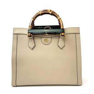 グッチ バッグ レディース GUCCI ダイアナ ミディアム トップハンドルバッグ 655658 17QET 9690 ベージュ｜camino-japan