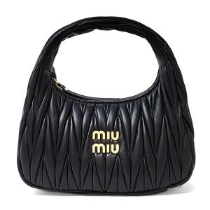 ミュウミュウ バッグ レディース MIUMIU ミュウ ワンダー マテラッセ 5BC125 N88 NERO ブラック｜camino-japan