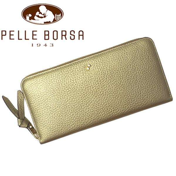 ペレボルサ 財布 レディース PELLE BORSA レネットグッズ 4743-GO ゴールド