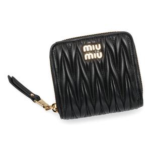 ミュウミュウ 財布 レディース miumiu マテラッセレザー 5ML522 2FPP NERO ブラック｜camino-japan