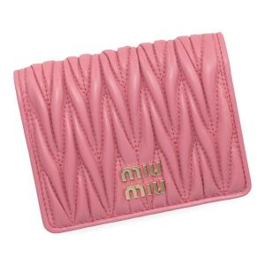 ミュウミュウ 財布 レディース MIUMIU マテラッセレザー 5MV204 2FPP BEGONIA  ベゴニアピンク｜camino-japan