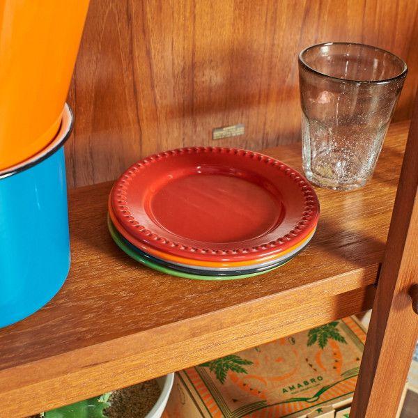 食器・カトラリー ホーロー ビサ BISA PLATO TROQUELADO ドットプレート レッド...