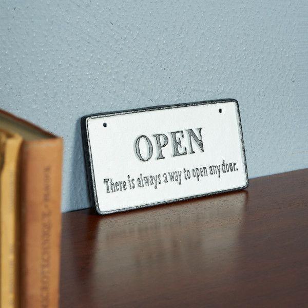 OPEN&amp;CLOSED アイアンプレート IZ85228S★ オープンアンドクローズ 看板 下げ札 ...