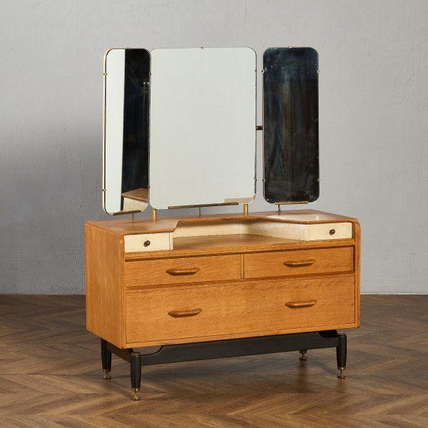 デスク・ビューロー イギリス オーク ジープラン G-PLAN Chinese white ヴィンテ...