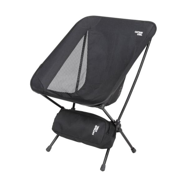 CAPTAIN STAG <br>トレッカー ザ ライトチェア ブラック  UC-1833  キャプ...