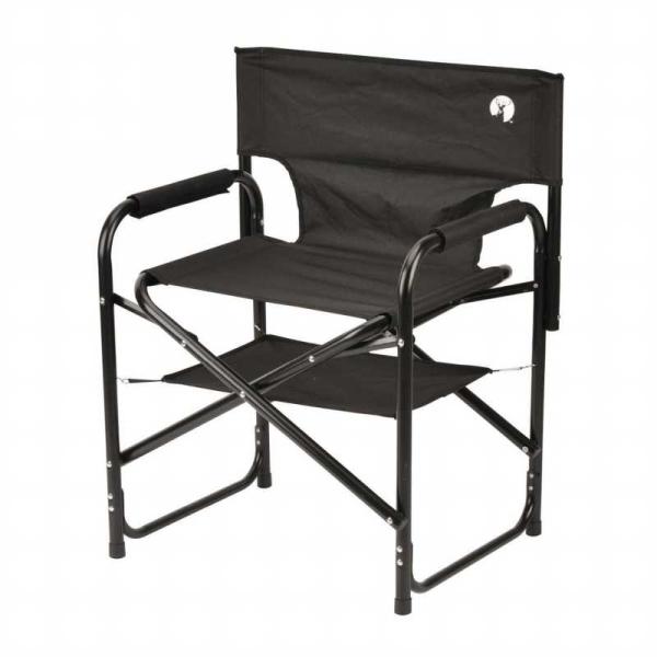 CAPTAIN STAG <br>棚モック付きアルミディレクターチェア  ブラック  UC-1880...