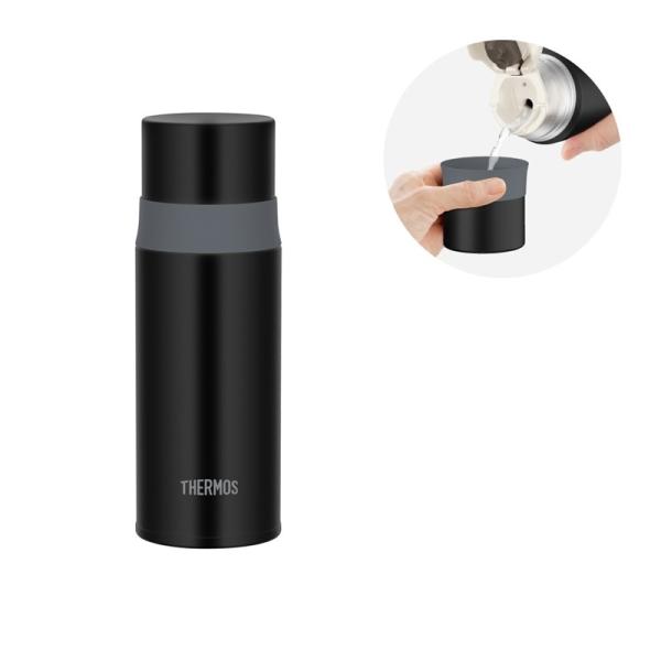 サーモス <br>ステンレスボトル 350ml ストーンブラック  FFM-352 STB  THE...