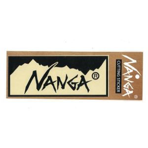 NANGA <br>カッティング ボックス ロゴ ステッカー BLK ナンガ