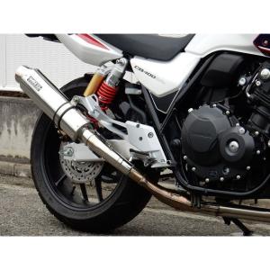 OVER マフラー ステンレス製 高性能 WR'S（ダブルアールズ） CB400SF/SB JMCA リアエキゾースト ラウンド