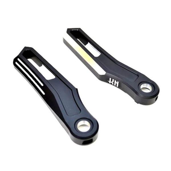 KN企画 デュアルカラーアルミステップ【シグナスX/マジェS】マットブラック/シルバー kn926