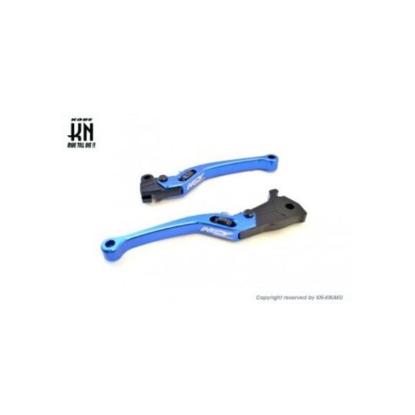 KN企画 NCY 調整式ブレーキレバー【Gアクシス/BW’S100/BW’S125】ブルー kn92...
