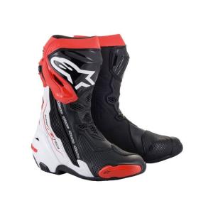 正規品／アルパインスターズ SUPERTECH R v2 BOOT（ブラック/ホワイト/レッド） サイズ：26.0cm Alpinestars バイク｜camp