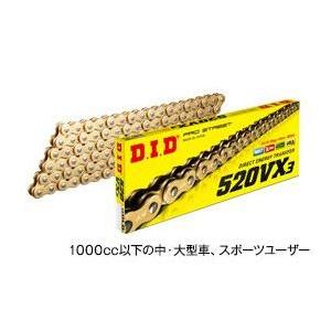 ディーアイディー 汎用 525VX3 ZJ カシメ（ゴールド） リンク数：108L