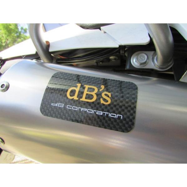 正規品／ディービーズ 汎用 耐熱カーボンエンブレム サイレンサー用 DB’S バイク
