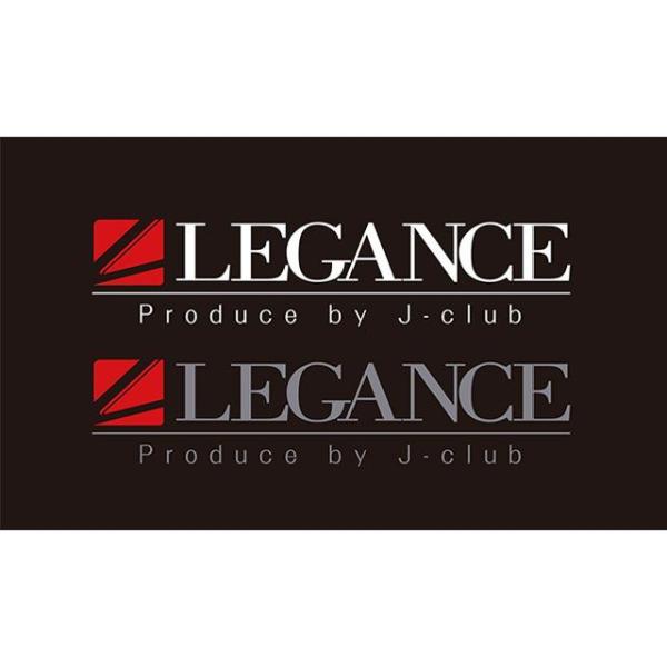 正規品／LEGANCE LEGANCE New ブランドロゴステッカー シルバー/レッド LEGAN...