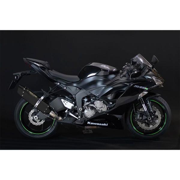 トリックスター ZX-6R 政府認証スリップオンマフラー IKAZUCHI ブラックエディション T...