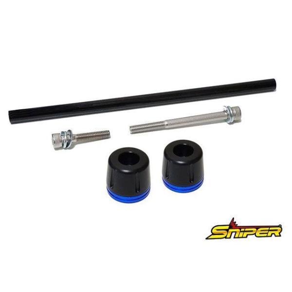 スナイパー NINJA ZX-25R ZX-4R フロント アクスルスライダー 青 SNIPER