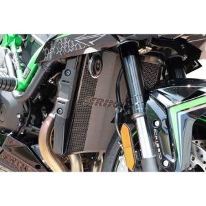 ストライカー Z H2 ラジエターコアガード（スモークガンメタリック） STRIKER｜モトメガネYahoo!店