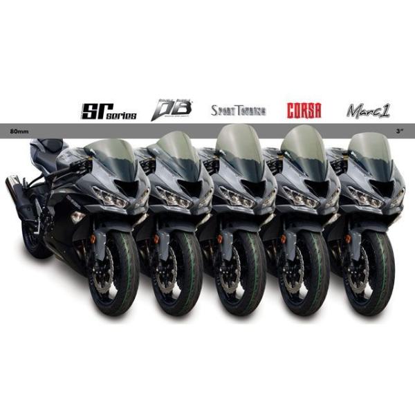ゼログラビティ ZX-6R スクリーン SRタイプ（スモーク） ZEROGRAVITY