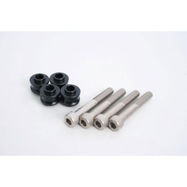 ゲイルスピード オフセットカラー12.5mm&amp;クロモリキャップボルト ブラック 各4個 GALESP...