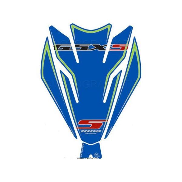 モトグラフィックス GSX-S1000 タンクパッド ブルー MOTOGRAFIX