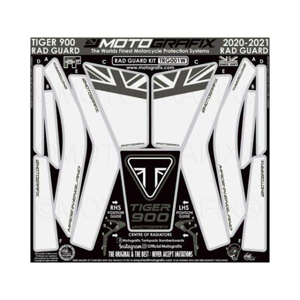 モトグラフィックス Tiger900 GT Pro Radiator Guard Protectio...