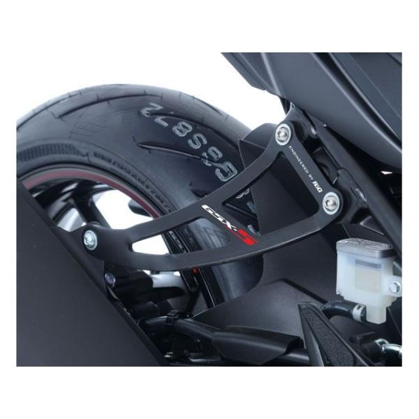 正規品／アールアンドジー GSX-S750 エキゾーストハンガー ブラック R&amp;G バイク