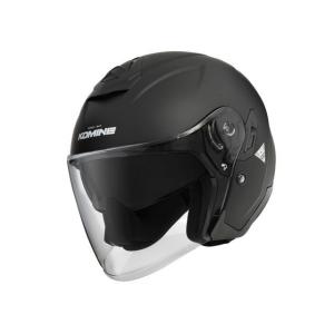 コミネ HK-172 FL コンポジット FRP ジェットヘルメット（マットメタル 