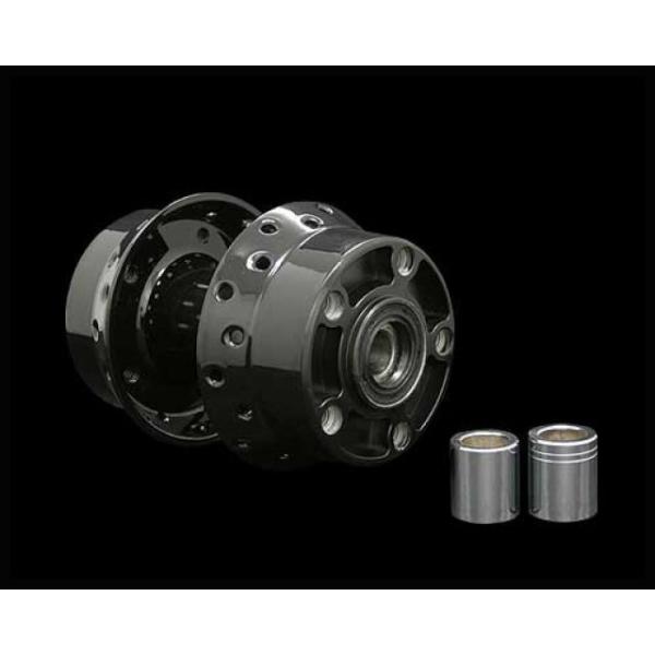 ネオファクトリー 86-99y ソフテイル用リアアルミハブ ブラック Neofactory