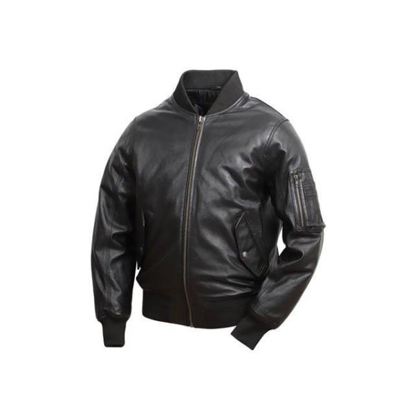 デグナー 2021-2022秋冬モデル 21WJ-1 レザーMA-1ジャケット（ブラック） サイズ ...