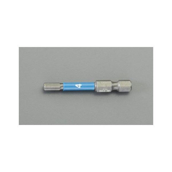 エスコ 4x50mm Hex ドライバービット（ダイヤコート・インパクト） ESCO バイク 車 自...