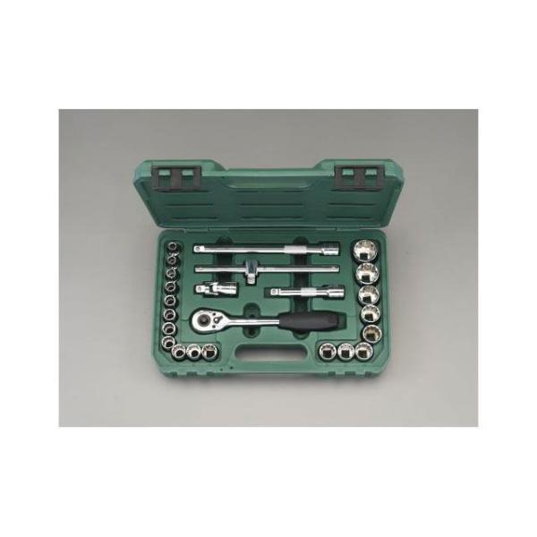 エスコ 1/2”DR ソケットレンチセット（ミリサイズ） ESCO