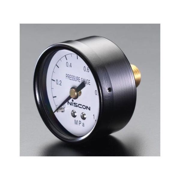 エスコ R 1/4”/50mm/0-1.0MPa 圧力計 ESCO バイク 車 自動車 自転車