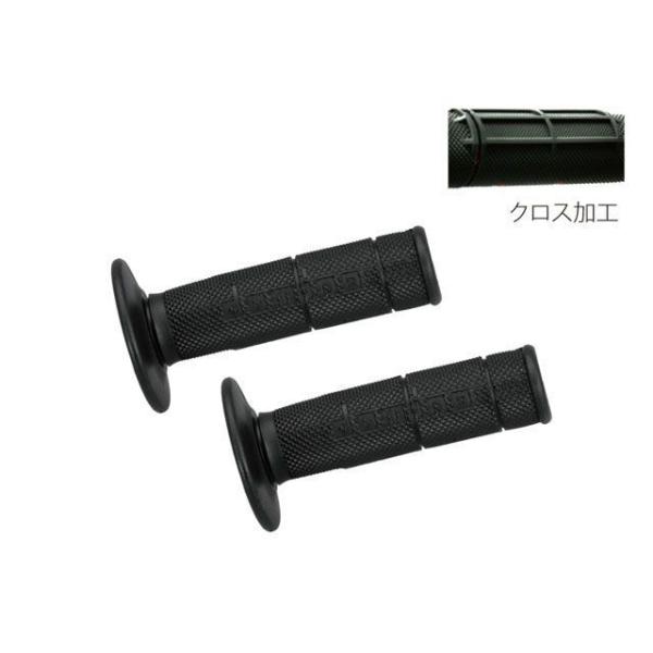 ドミノ 汎用 dominoグリップ オフロード モノクロタイプ クロス カラー ブラック domin...